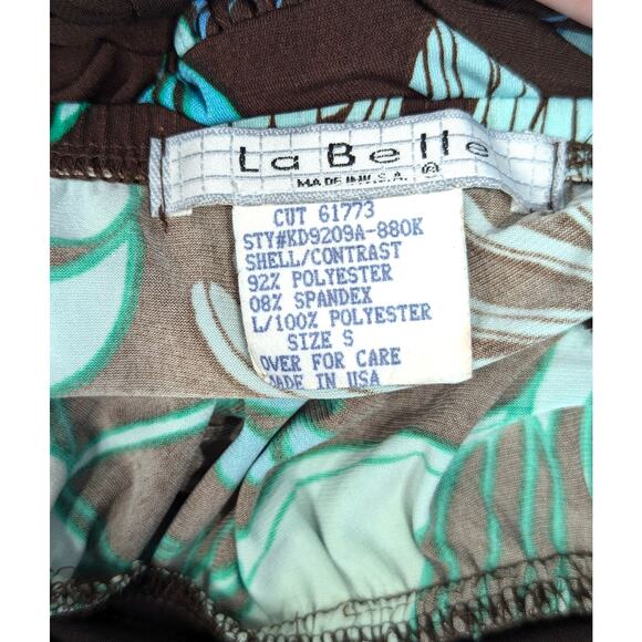 VINTAGE LA BELLE Dress - Blue/Brown, Strapless, Y2K, Ties, Mini, Size Small - Picture 3 of 5